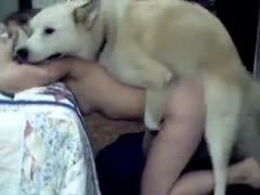 Always excited at no time previous to seen dirty slut wife receives fucked by a k9 in this astonishing beast sex video